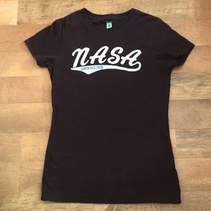 100% organic cotton brown NASA shirt
